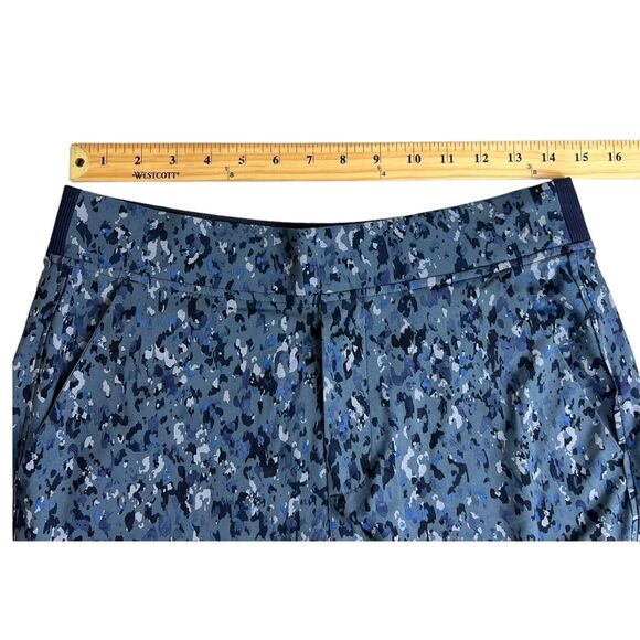 Athleta Womens Blue Fleck High Rise Pull On Brooklyn Ankle Pants 8 - Picture 5 of 9